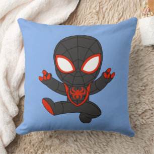 Baby black spidey ninja throw pillow