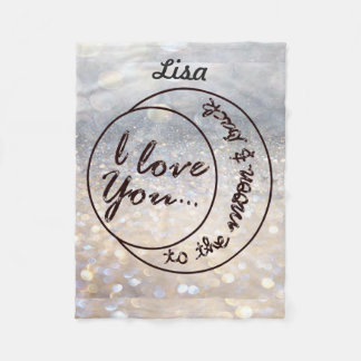 Baby Blanket I Love You to the Moon & Back