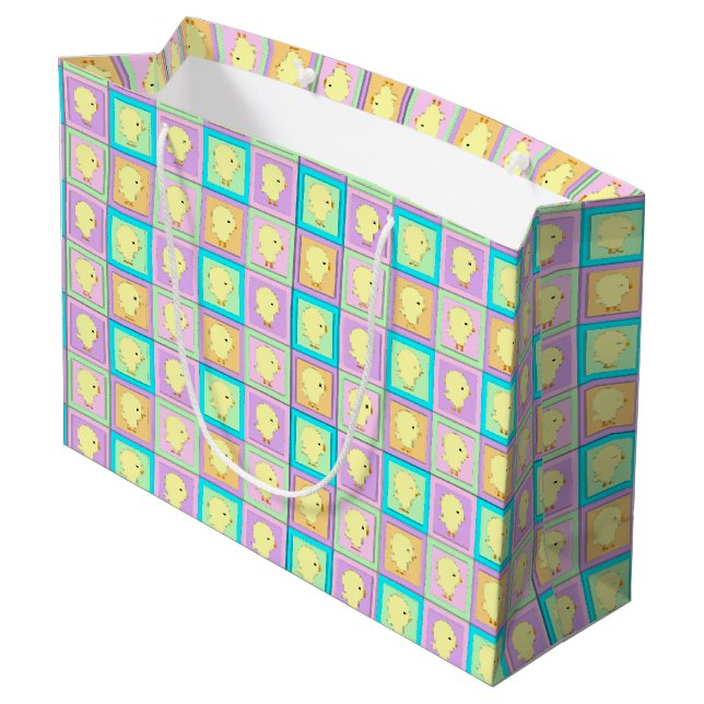Baby Block Chicks-Gift Bag L (Back Angled)