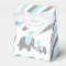 Baby Blue and Grey Stripe Elephant