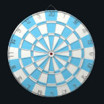 Baby Blue And White Dartboard<br><div class="desc">Baby Blue And White Dart Board</div>