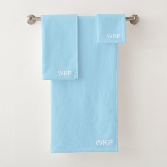"Baby Blue" Bath Towel Set (Insitu)