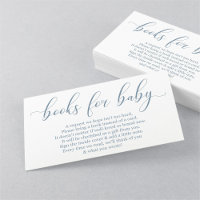 Baby Blue Book Request - Baby Shower Invitation