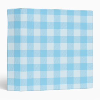 Baby Blue Buffalo Plaid Gingham Binder