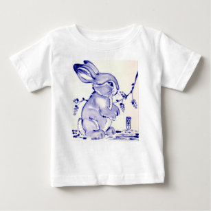 Baby Blue Bunny Rabbit Baby Shower Gift Baby T-Shi Baby T-Shirt