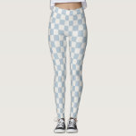 Baby Blue Chequerboard Leggings - Soft & Stylish<br><div class="desc">Stay cozy and chic with these baby blue chequerboard leggings! The soothing blue and off-white pattern adds a timeless,  preppy touch to any outfit—perfect for lounging,  errands,  or layering under your favourite pieces. Soft,  stretchy,  and customizable,  they’re a wardrobe essential with a personal twist!</div>