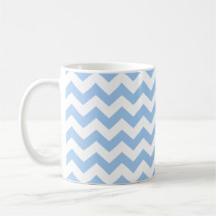 Baby blue Chevron Coffee Mug