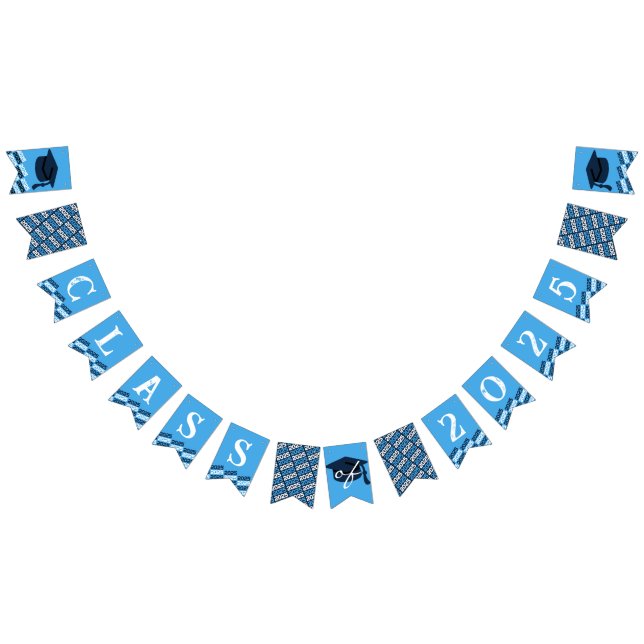 Baby Blue Class of 2025 Graduation Hanging Banner (All)