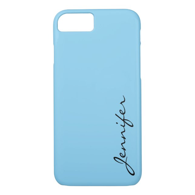 Baby blue colour background Case-Mate iPhone case (Back)