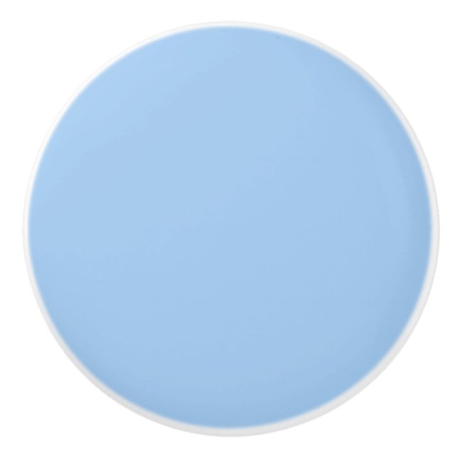Baby Blue Colour Ceramic Knob (Front)