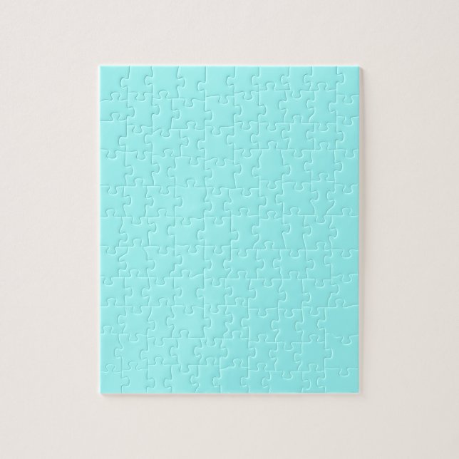Baby Blue Colour Customized Designer Jigsaw Puzzle (Vertical)
