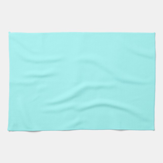 Baby Blue Colour Customized Designer Kitchen Towel (Horizontal)