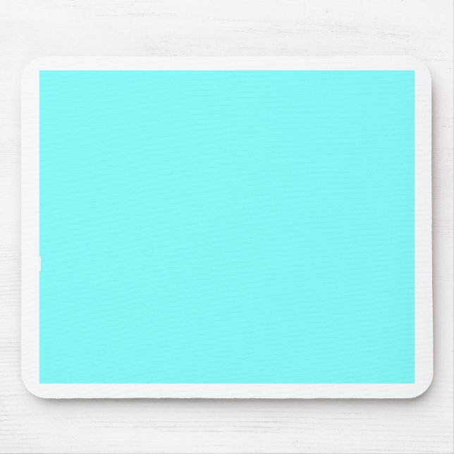 Baby Blue Colour Customized Designer Mouse Pad (Front)