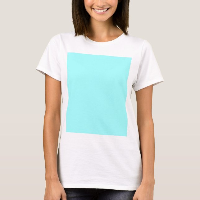 Baby Blue Colour Customized Designer T-Shirt (Front)
