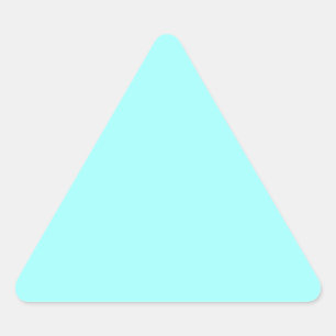 Baby Blue Colour Customized Designer Triangle Sticker