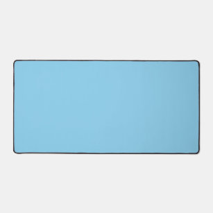Baby Blue Colour Simple Monochrome Plain Baby Blue Desk Mat
