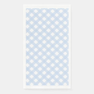 baby Blue Country Style Gingham Pattern Napkins