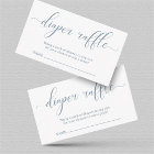 Baby Blue Diaper Raffle Douche Invitation Insertio