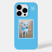 Baby Blue Dog Lover One Photo Single Initial