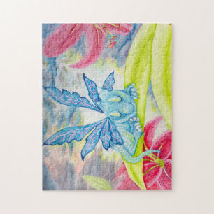 Baby Blue Dragon Fairy lily storm puzzle
