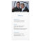 Baby Blue Elegant Modern Photo Wedding Menu