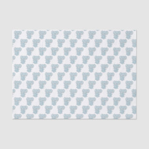 Baby Blue Elephants Tissue Paper