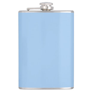 Baby blue eyes (solid colour)  hip flask