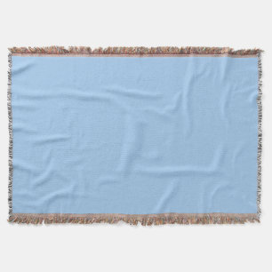 Baby blue eyes (solid colour)  throw blanket