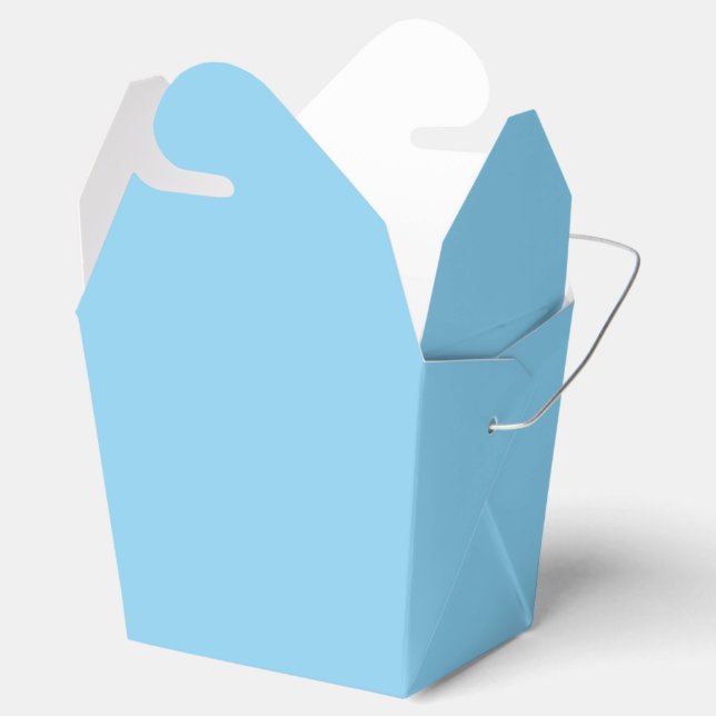 Baby Blue Favor Box (Opened)