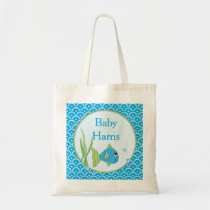 Baby Blue Fish Bag Personalized