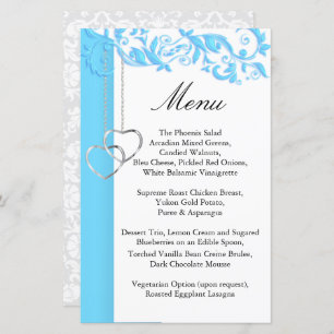 Baby Blue Floral Swirl - Menu