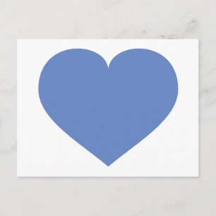 Baby blue heart postcard