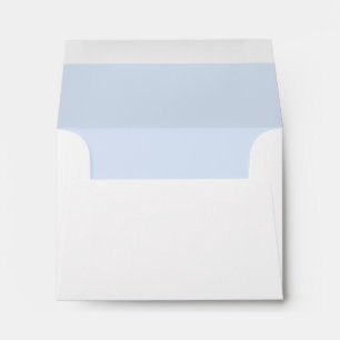 Baby Blue interior Return Address Envelope