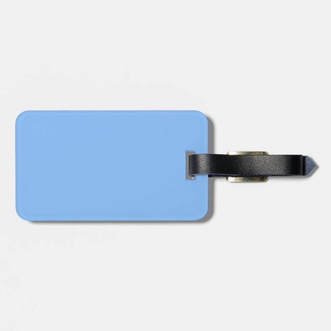 Baby Blue Luggage Tag (Back Horizontal)