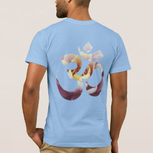 Baby Blue Om Lotus Mantra Yoga Mens Template T-Shirt