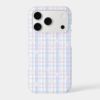 Baby Blue Pastel Plaid Phone Case