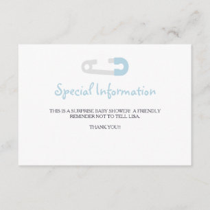 Baby Blue Penguin Information Inserts