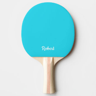Baby Blue Personalized Name Ping Pong Paddle
