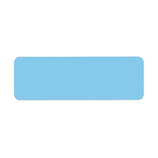 Baby Blue Return Address Label (Front)
