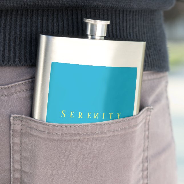 Baby Blue - Serenity Hip Flask (In Situ)