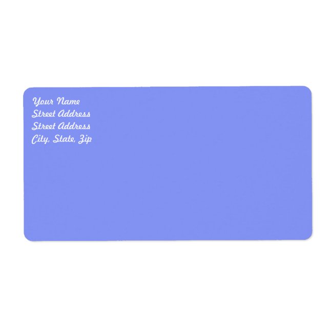 Baby Blue Shipping Label (Front)