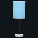 Baby Blue Sky Solid Colour Table Lamp<br><div class="desc">Table Tabletop Lamp decorative stylish home furnishing decor accessory printed with Baby Blue Sky Solid Colour graphic art design illustration and select products collection by TheFabricSeal print on demand shop at Zazzle.com #ZazzleMade https://www.zazzle.com/store/thefabricseal TheFabricSeal©️Original. Baby blue is a lighter blue hue tone plus a bit of white. It's actually a...</div>