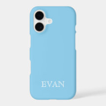 BABY BLUE Solid Background iPhone X Case