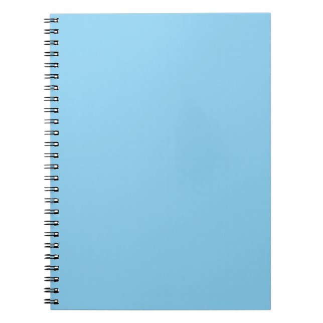 Baby Blue Spiral Notebook (Front)