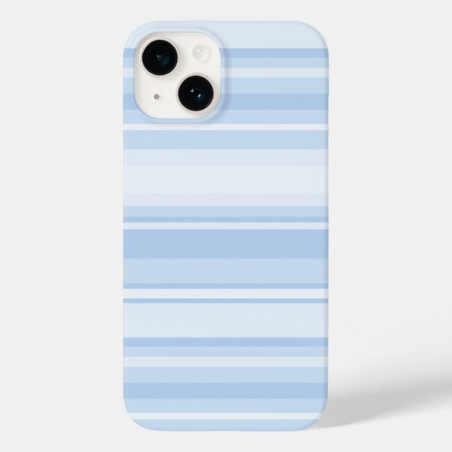 Baby blue stripes Case-Mate iPhone case (Back)