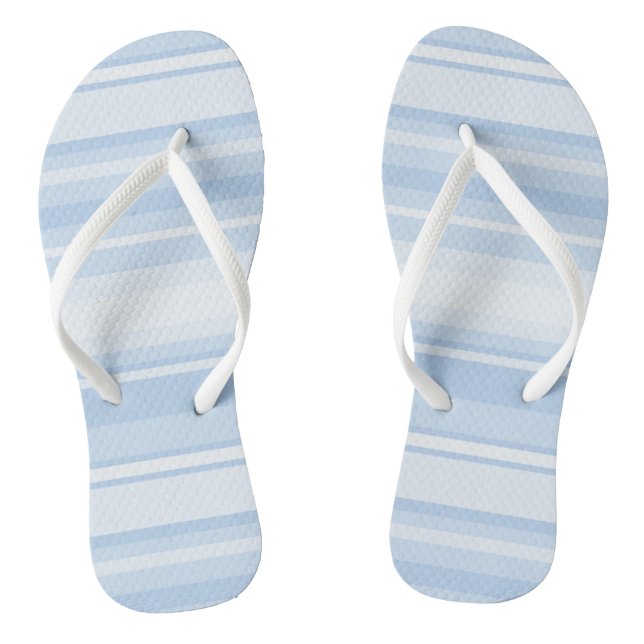Baby blue stripes flip flops (Footbed)