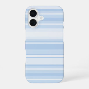 Baby blue stripes iPhone 16 case