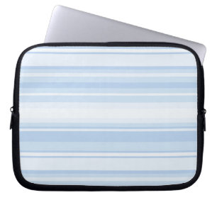 Baby blue stripes laptop sleeve