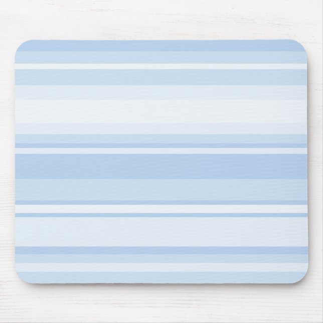 Baby blue stripes mouse pad (Front)