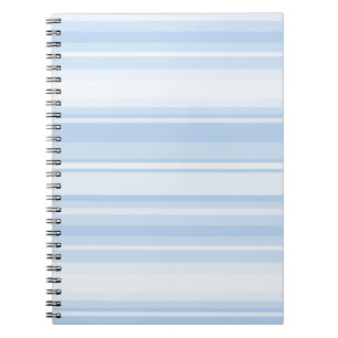 Baby blue stripes notebook